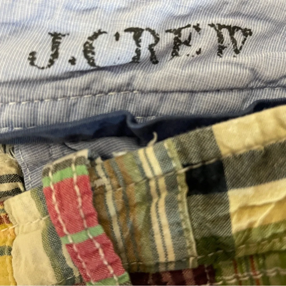 J. Crew Patchwork Field Shorts Men's 36 Summer Vacation Beach Preppy Coastal
